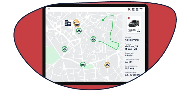 Accesso al portale e inizia a monitorare i veicoli aziendali